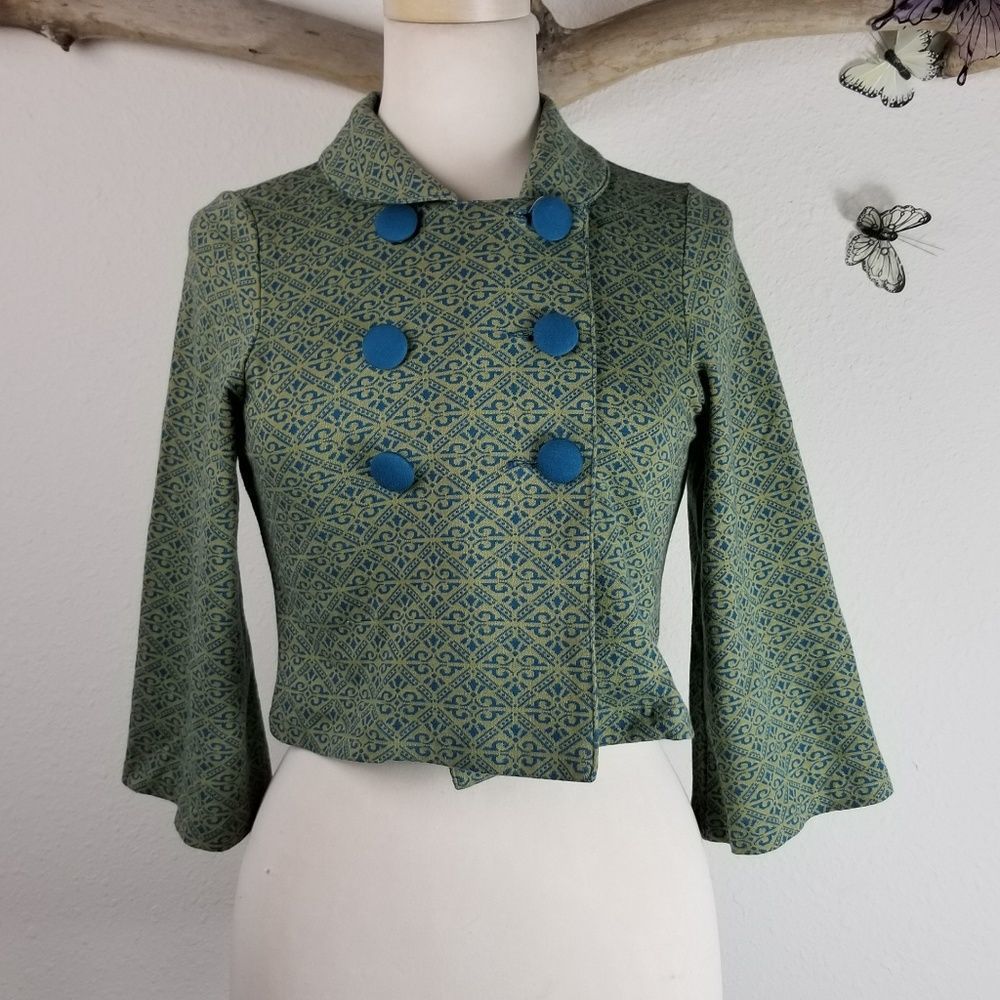 Kimchi blue cropped double breasted sweater
